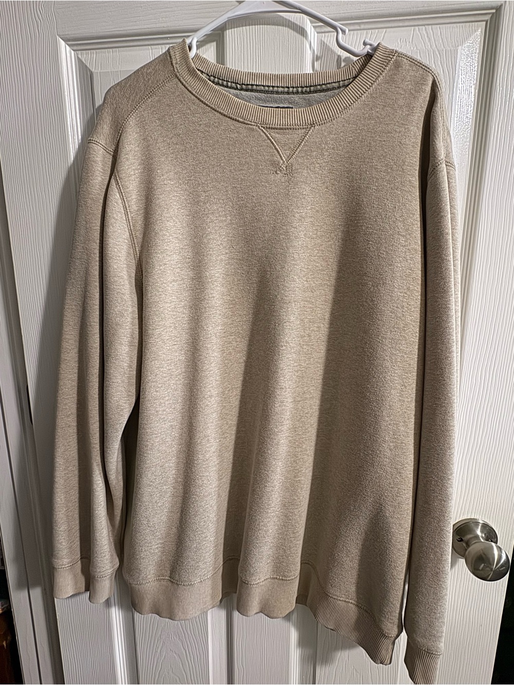 G.H. Bass & Co. Beige Crewneck Sweatshirt